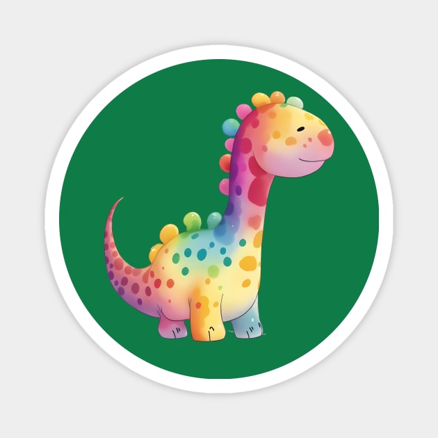 Funny Bronto Polkadot Magnet by Sally Honey